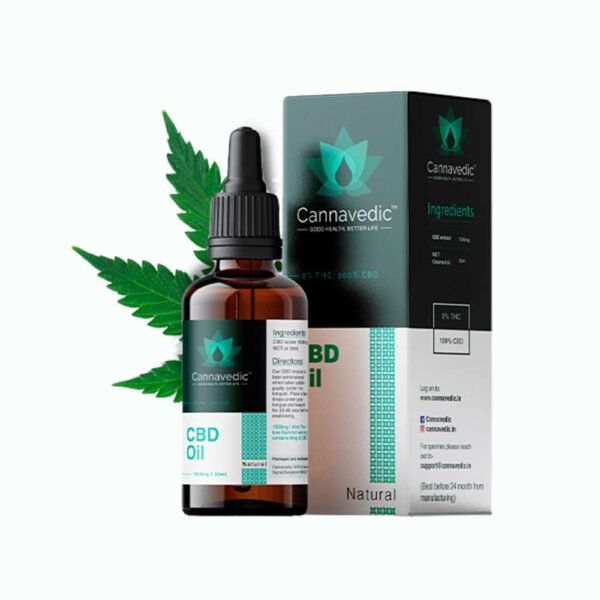 Cannavedic CBD Isolate Tincture Natural, 1500mg, 30ml