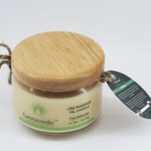 Cannavedic Massage Oil Candle