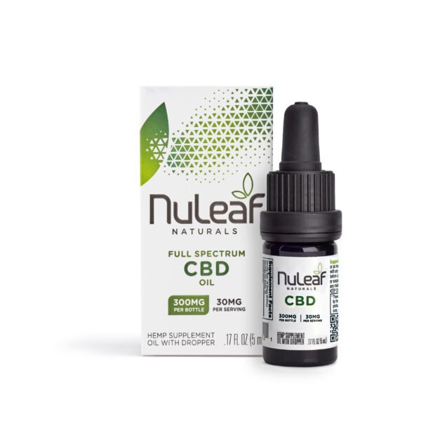Nuleaf Naturals Full Spectrum Hemp CBD Oil 300mg (60mg/mL)