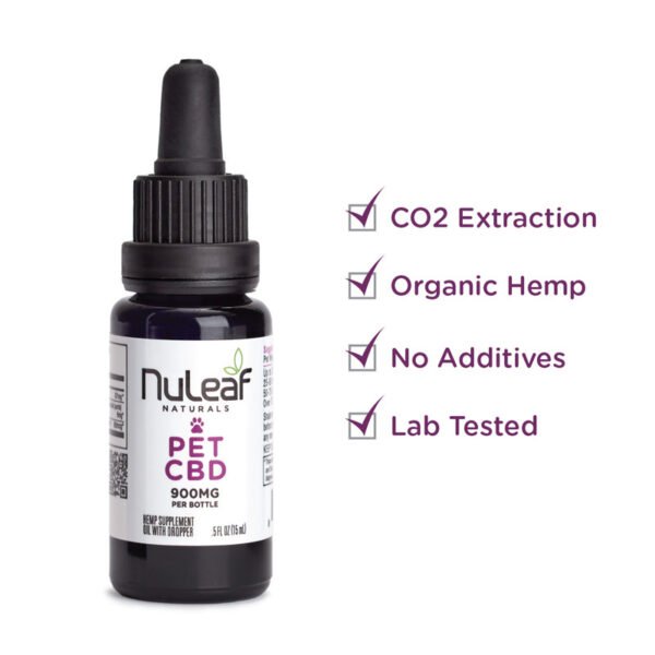 Nuleaf Naturals Full Spectrum Hemp CBD Pet Oil 900 mg(60mg/mL) on cbd india