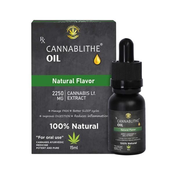 Cannablithe Cannabis Leaf Extract, 2250mg, 15ml, Natural flavour on cbd india