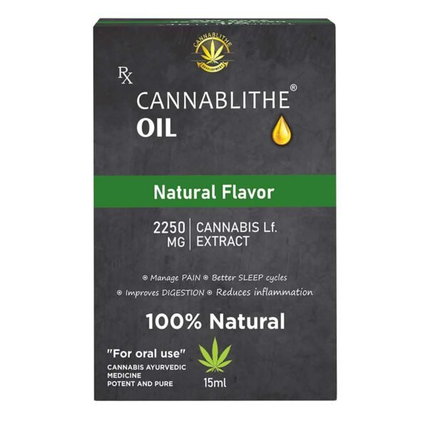 Cannablithe Cannabis Leaf Extract, 2250mg, 15ml, Natural flavour on cbd india