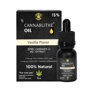 Cannablithe Full-spectrum Cannabis Leaf Extract, 2250mg, 15ml, Vanilla on cbd india