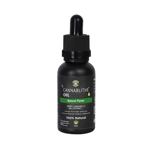 Cannablithe Full-spectrum Cannabis Leaf Extract, 4500mg, 30ml, Natural on cbd india