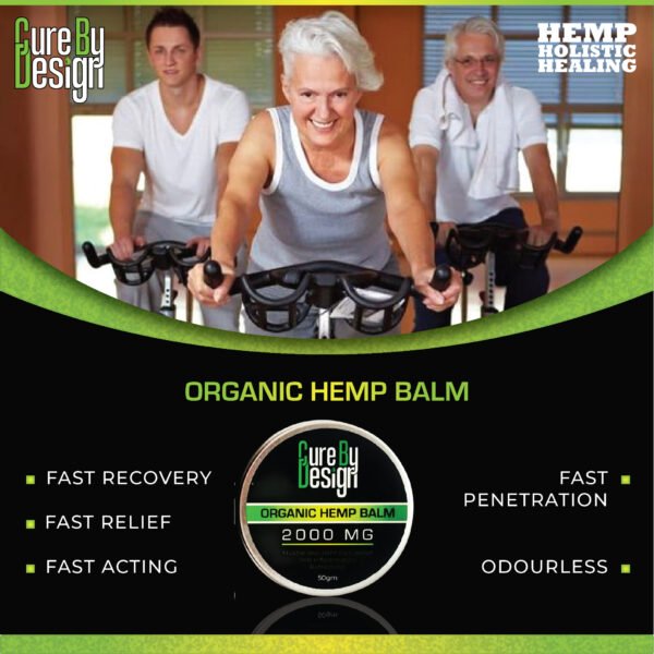 Cure By Design Organic Hemp Balm 2000 mg CBD (50 gms) on cbd india