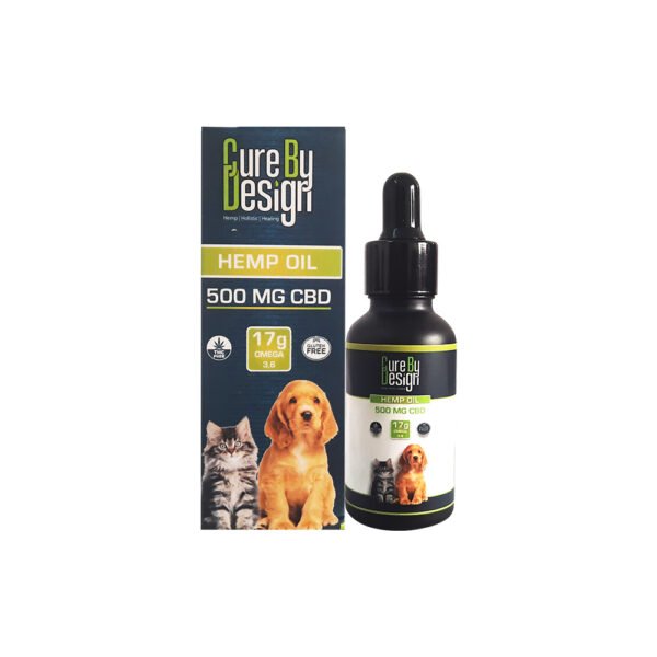 Cure By Design Hemp Oil for Pets - 500mg CBD (30ml) on cbd india