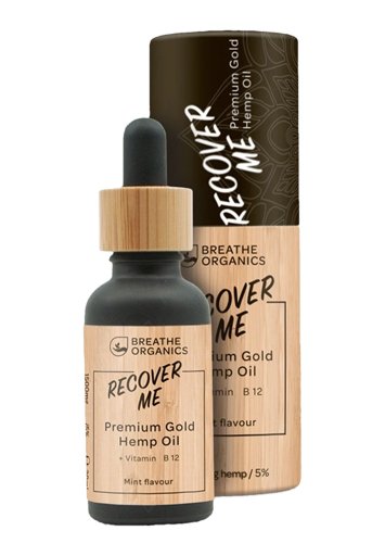 HV017004 Breathe Organics (Recover Me) Premium Gold Hemp Oil (10 ML)