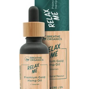 Breathe Organics (Relax Me) Premium Gold Hemp Oil (10 ML)