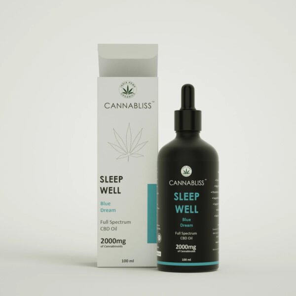 India Hemp Organics CannaBliss- Sleep Well 2000mg (100ml)