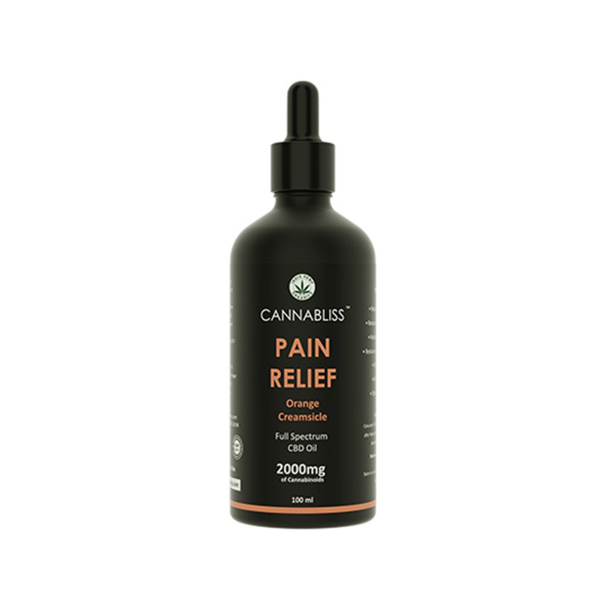 IH020019_1 India Hemp Organics CannaBliss- Pain Relief 2000mg (100ml)
