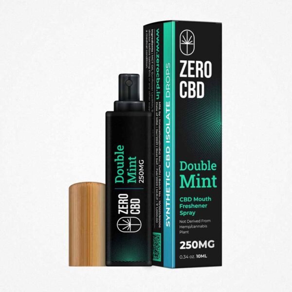 Zero CBD Mouth Freshener, Double Mint (250-500mg) (10ml) on cbd india