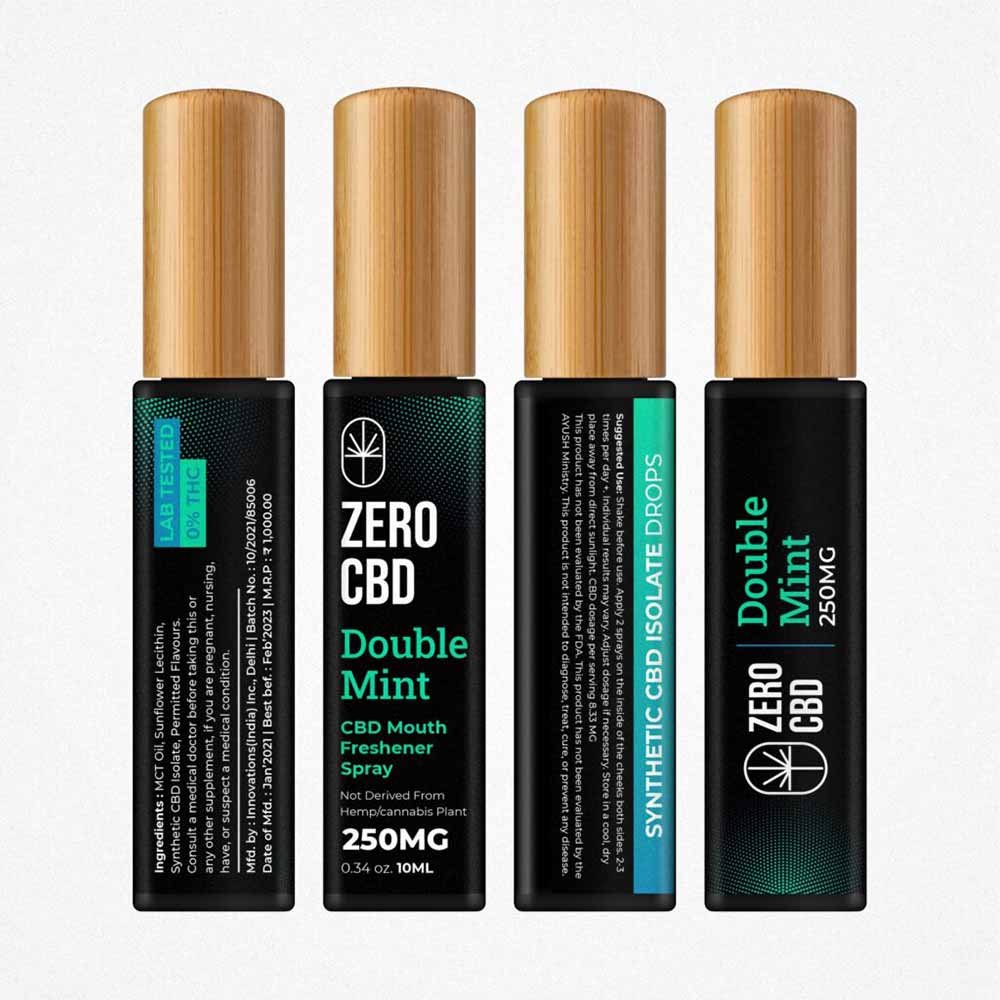 ZC116017_3 Zero CBD Mouth Freshener, Double Mint (250-500mg) (10ml) on cbd india