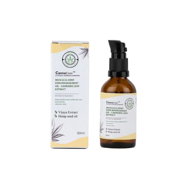Ananta CannaEase Muscle & Joint Pain Management Oil - Vijaya Leaf Extract (50ml) on cbd india