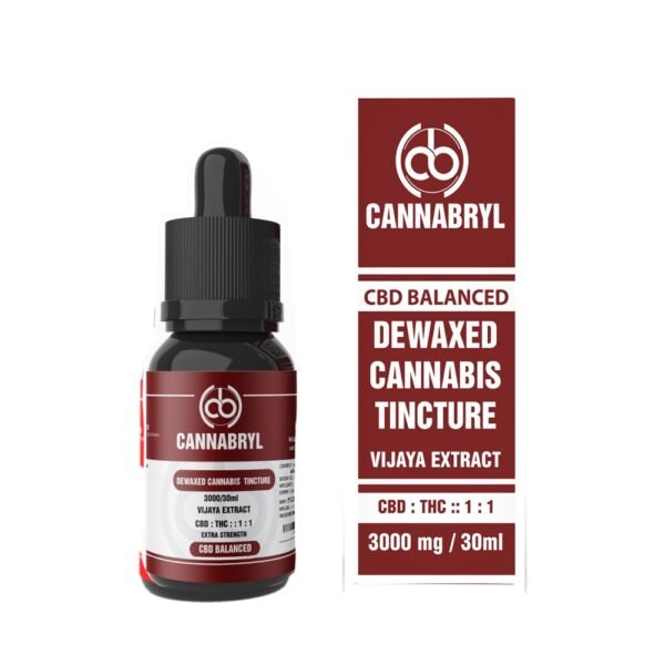 IPB 3000 Cannabryl DEWAXED Cannabis Tincture 3000mg 1:1 (CBD BALANCED) on cbd india