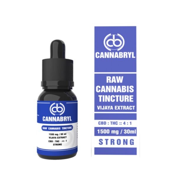 SRB 1500 Cannabryl RAW Cannabis Tincture 1500mg 4:1 (CBD DOMINANT), 30ml