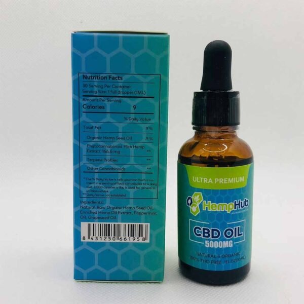 Hemp Hub Broad Spectrum CBD Oil, 5000mg on cbd india