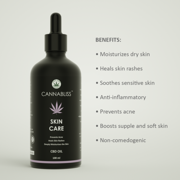 India Hemp Organics CannaBliss Skin Care- CBD Oil (50ml) on cbd india