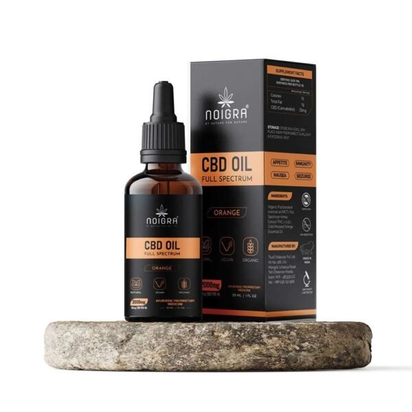 Noigra Full Spectrum Hemp Oil (2000mg CBD) - Orange on cbd india