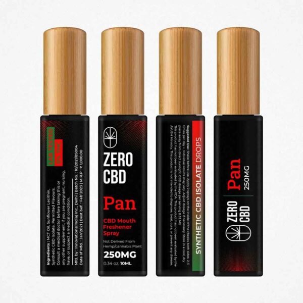 Zero CBD Mouth Freshener, Pan (250-500mg) (10ml) on cbd india